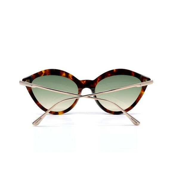 NEW TOM FORD CHLOE TF663/S 55P HAVANA GREEN AUTHENTIC SUNGLASSES - Picture 8 of 13